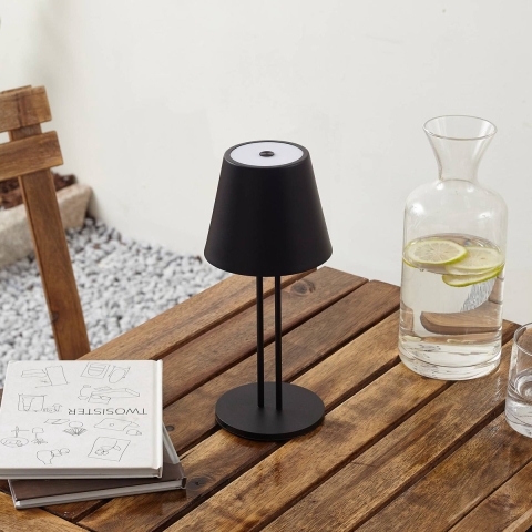 Lindby - Janea Twin Portable Taffellamp Dim. IP54 Zwart
