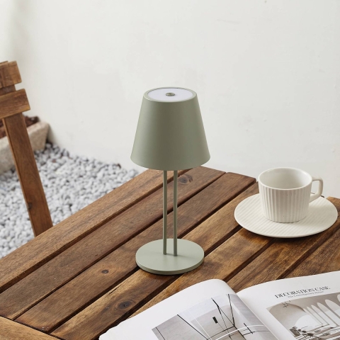 Lindby - Janea Twin Portable Taffellamp Dim. IP54 Groen