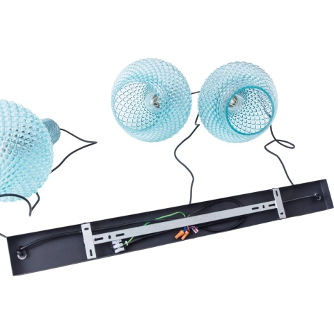 Lindby - Drakar 3 Hanglamp Ø25 Licht Blauw