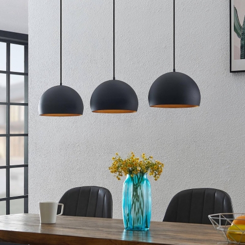 Lindby - Tarjei Hanglamp L120 Black/Gold