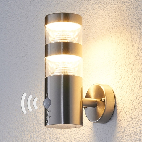 Lindby - Lanea Buiten Wandlamp Steel