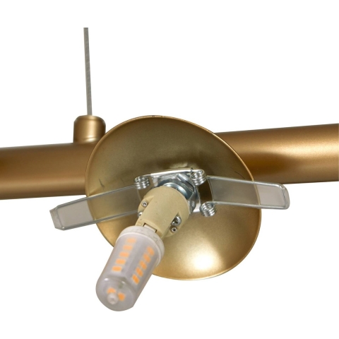 Lucande - Isandro 7 Hanglamp Goud/Opaal