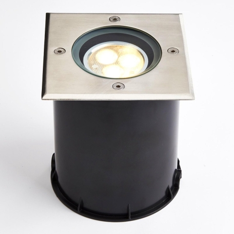 Lucande - Jos Square Begraven Spot IP67 Steel