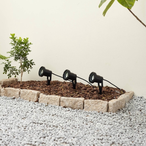 Lindby - Thorgal Tuinlamp w/Speer Ø9,8 3pcs Zwart