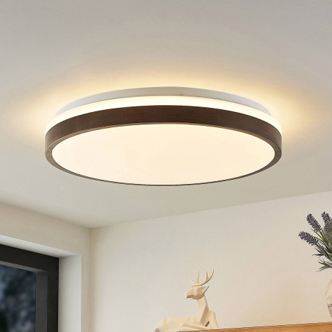 Lindby - Hudsona Plafondlamp Brown