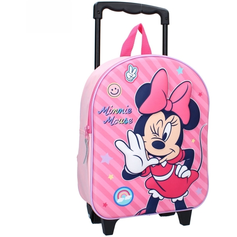 Vadobag Minnie Mouse Fashion Besties trolley - roze - 32 x 26 x 11 cm - voor kinderen -
