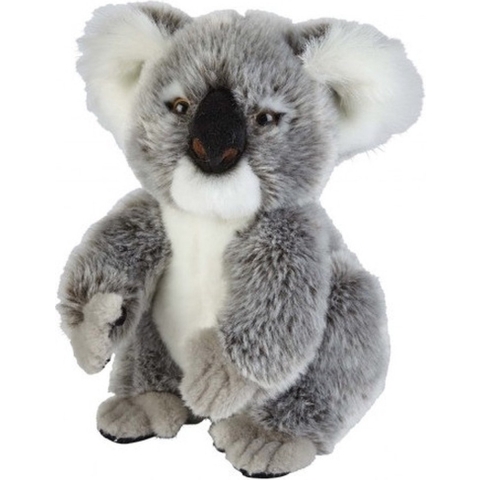 Pluche koala knuffel - grijs - 28 cm - speelgoed -
