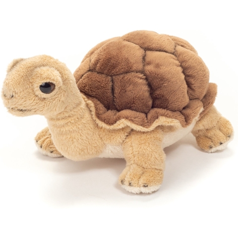 Knuffeldier Schildpad - zachte pluche stof - premium kwaliteit knuffels - bruin - 20 cm -