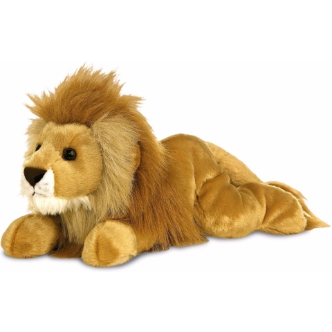 Aurora Pluche leeuwen knuffel dier - 30 cm - wilde dieren knuffel -
