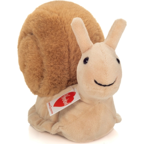 Knuffeldier Slak - zachte pluche stof - premium kwaliteit knuffels - bruin - 20 cm -