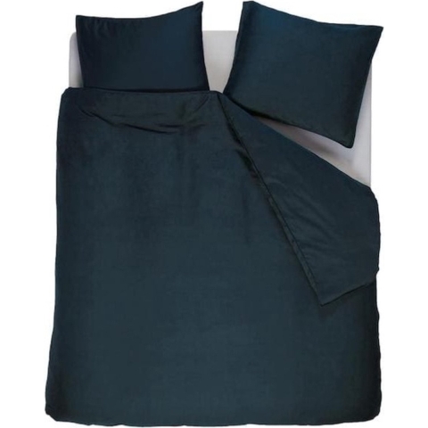 vtwonen Earth dekbedovertrek - Eenpersoons - 140x200/220 - Donker Blauw