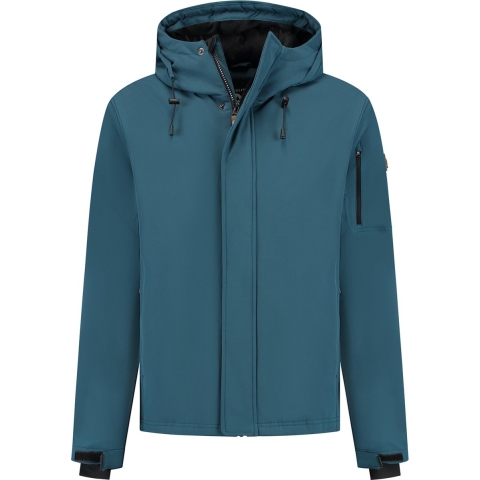 Travelin'Esben - Gewatteerd 3-laags softshell jas - Water- en winddicht - Donkerblauw - XXL