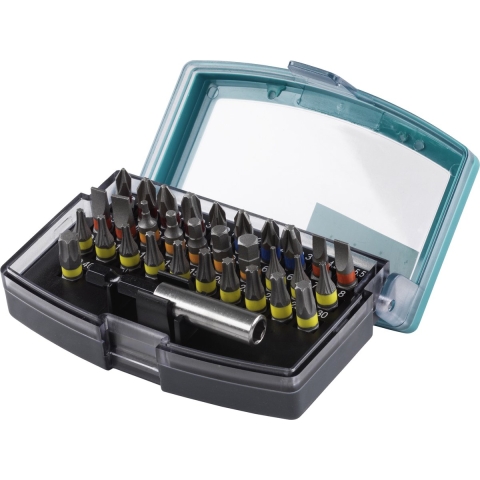 Wolfcraft Bit-box | Sleuf/kruiskop | PH/PZ | TORX® | Inbus | 32-delig | 1 set - 2975000