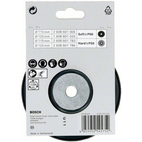 Bosch Accessoires Steunschijf 115 mm, M14, hard - 2608601783