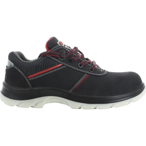 Safety Jogger Vallis Laag S3 | Zwart/Rood | Maat 42 - 00.118.071.42