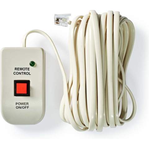 Nedis Afstandsbediening voor Inverter | 5 m | RJ11 | Wit | 1 stuks - PIMSRC06WT PIMSRC06WT