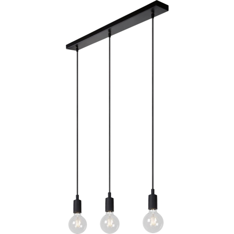 Lucide Fix 3 - Hanglamp - 75 X 8 X 112,5 Cm - Zwart