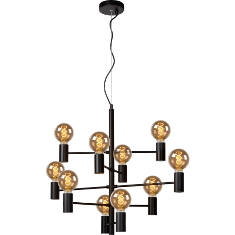 Lucide Leanne - Hanglamp - 75 X 49 X 190 Cm - Zwart