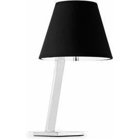 Faro Moma - Tafellamp - 30 X 23 X 44 Cm - Chroom En Zwart
