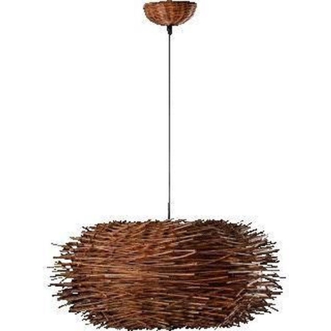 Faro Nido - Hanglamp - Ø 60 X 29 Cm - Bruin