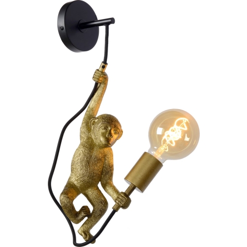 Lucide Extravaganza Chimp - Wandlamp - 17,6 X 14 X 48,5 Cm - Goud