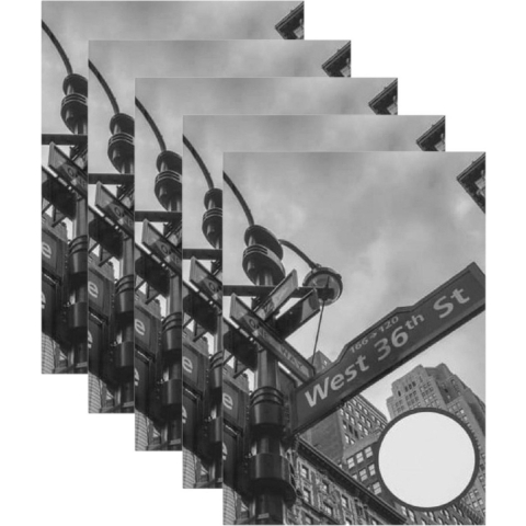 5x Luxe schrift A5 formaat groene harde kaft -