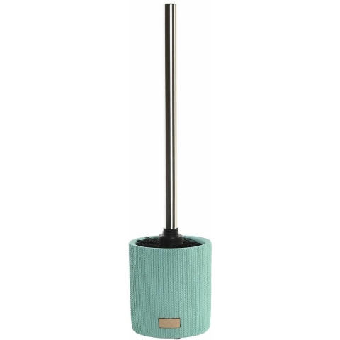 WC/Toiletborstel in houder keramiek mintgroen 36 x 10 cm -