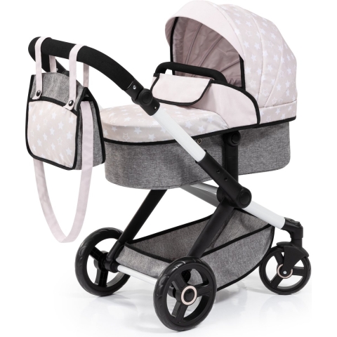 Bayer Design - Combi Poppenwagen Xeo, tas, beige, jeans-grijs