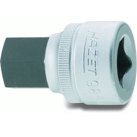 HAZET Dopsleutelbit 985-17 · 1/2 inch (12,5 mm) vierkant hol · Binnen-zeskant-profiel · SW 17 mm
