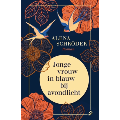 Jonge vrouw in blauw bij avondlicht (Hardback)