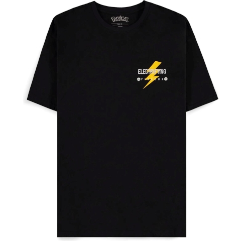 Pokémon - Pikachu Electrifying Line Art Men's Short Sleeved Loose Fit T-shirt