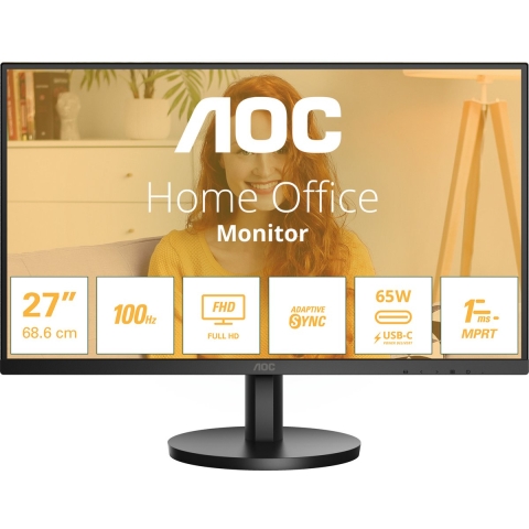 AOC 27B3CA2 LED-monitor Energielabel E (A - G) 68.6 cm (27 inch) 1920 x 1080 Pixel 16:9 4 ms HDMI IPS LED
