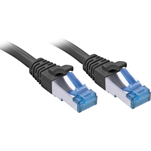 LINDY 47417 RJ45 Netwerkkabel, patchkabel CAT 6A S/FTP 7.50 m Zwart 1 stuk(s)