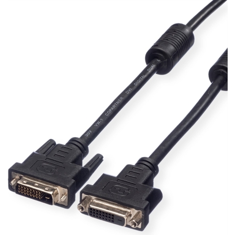 VALUE DVI verlengkabel, DVI M-F, (24+1) dual link, 3 m
