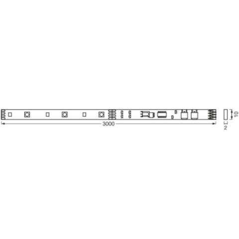 LEDVANCE FLEX 3M RGB 4099854095429 LED-strip basisset 230 V 3000 mm Warmwit 1 stuk(s)