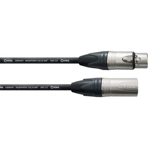 Cordial CPM 3 FM XLR Verbindingskabel [1x XLR-bus 3-polig - 1x XLR-stekker 3-polig] 3 m Zwart