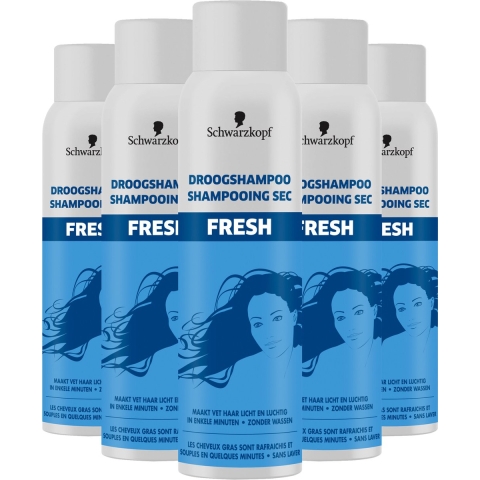 6x Schwarzkopf Droogshampoo Fresh 150 ml
