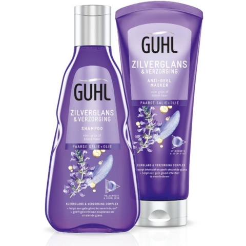 Guhl Zilverglans - Shampoo 1x 250 ml&Haarmasker 1x 200 ml - Pakket
