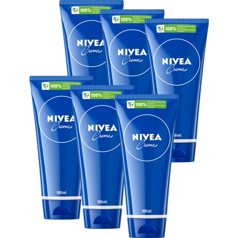 6x Nivea Creme Tube 100 ml