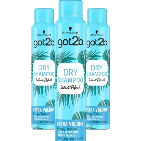 3x Got2b Droogshampoo Extra Volume 200 ml