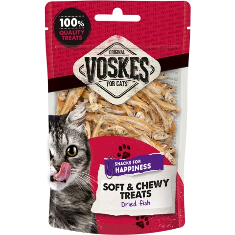 10x Voskes Gedroogde Vis 60 gr