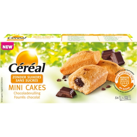 3x Céréal Mini Cakes Chocoladevulling 150 gr