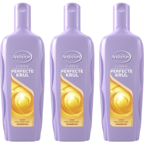 2e halve prijs: Andrelon Shampoo Perfecte Krul 3 x 300 ml