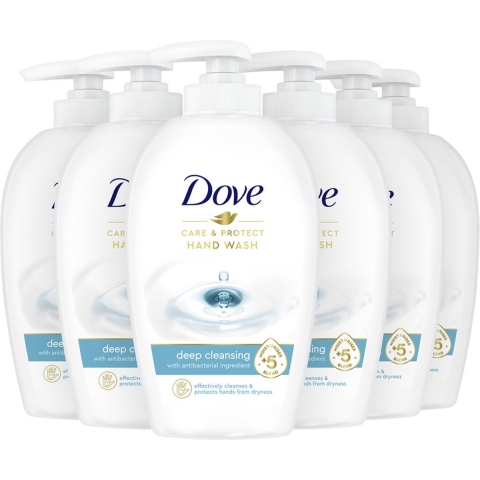 6x Dove Handzeep Care&Protect Deep Cleansing 250 ml