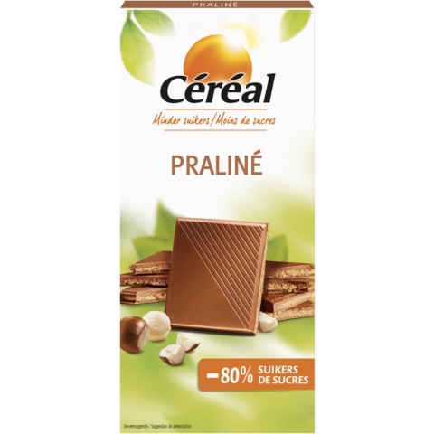 6x Céréal Chocoladetablet Praline 100 gr