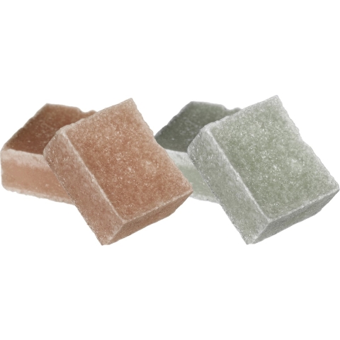 Amberblokjes/geurblokjes - jasmijn en sandelhout - 6x stuks - huisparfum -