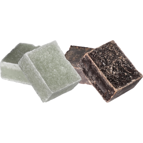 Amberblokjes/geurblokjes - musk en eucalyptus - 6x stuks - huisparfum -