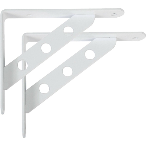 AMIG Plankdrager/steun Heavy Support - 2x - metaal - wit - H250 x B195 mm - Tot 330 kg -