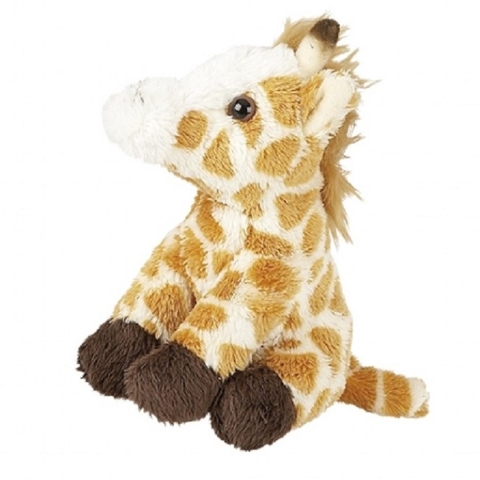 8x Pluche giraffes knuffels gevlekt sleutelhangers 10 cm -