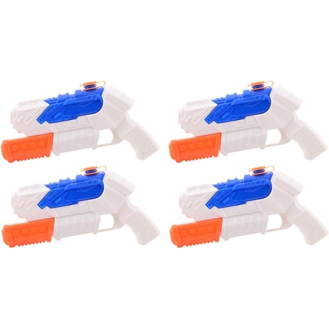 3x Waterpistool/waterpistolen wit/blauw 27 cm -